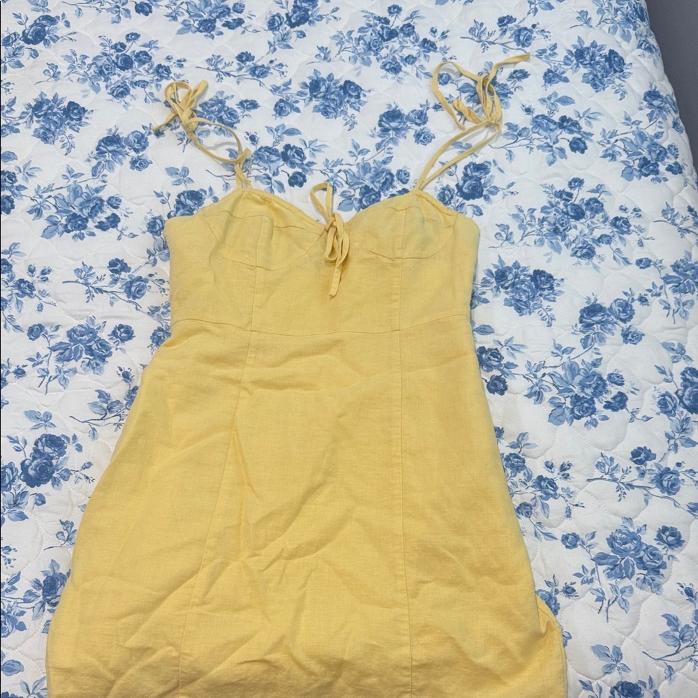 Forever 21 Yellow Mini Dress